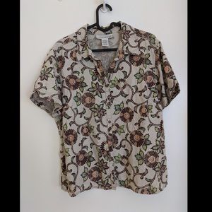 Vintage floral dad shirt